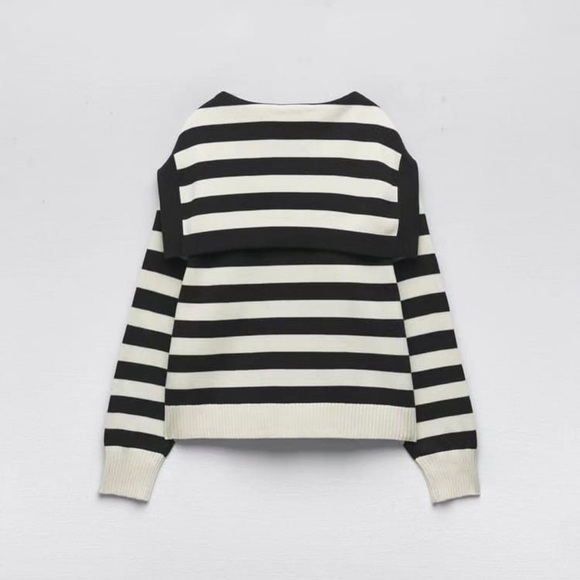 ZARA Striped knit sweater - Picture 2 of 2